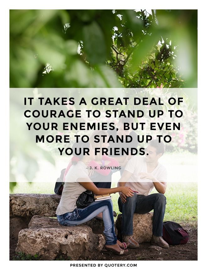 It takes a great deal of courage to stand up to your enemies, but even more to stand up to your friends. - Image 1