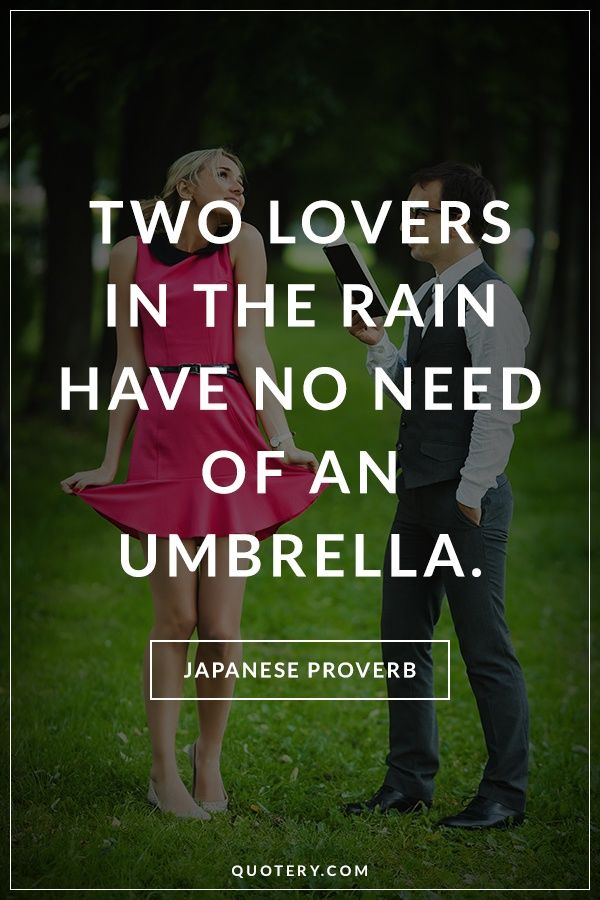 Two lovers in the rain have no need of an umbrella. - Image 1
