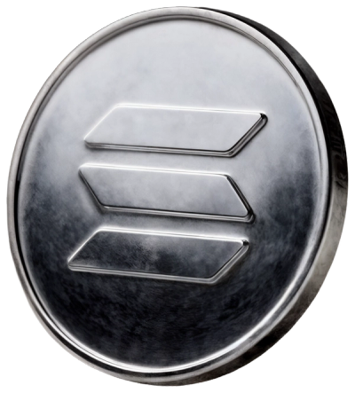 Solana coin illustration
