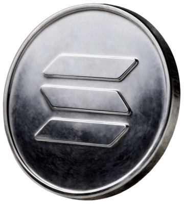 Solana coin illustration