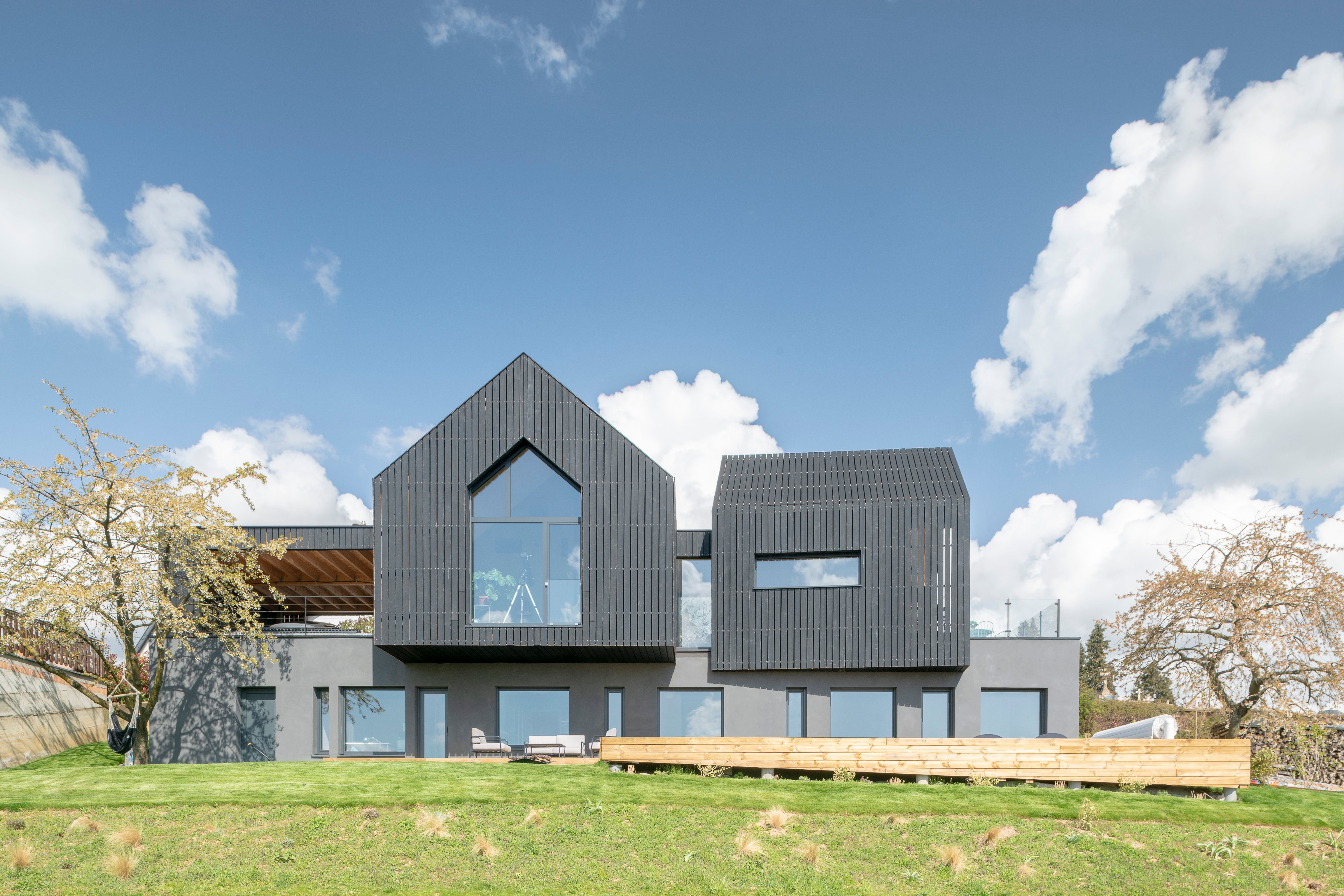 Maison passive conçue selon les principes de haute performance énergétique