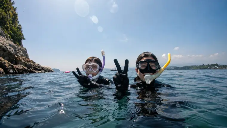 제주 범섬 스킨다이빙, 수면에서 수경·스노클로 즐기는 체험, 수영 못해도·자격증 없어도 만 7세부터