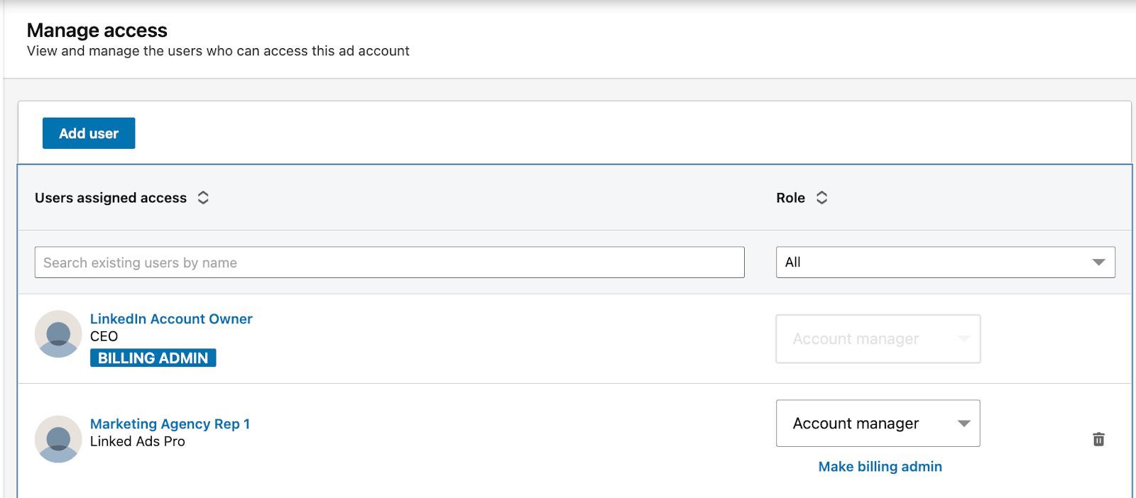 LinkedIn Ads: How to give access to your Campaign Manager Account