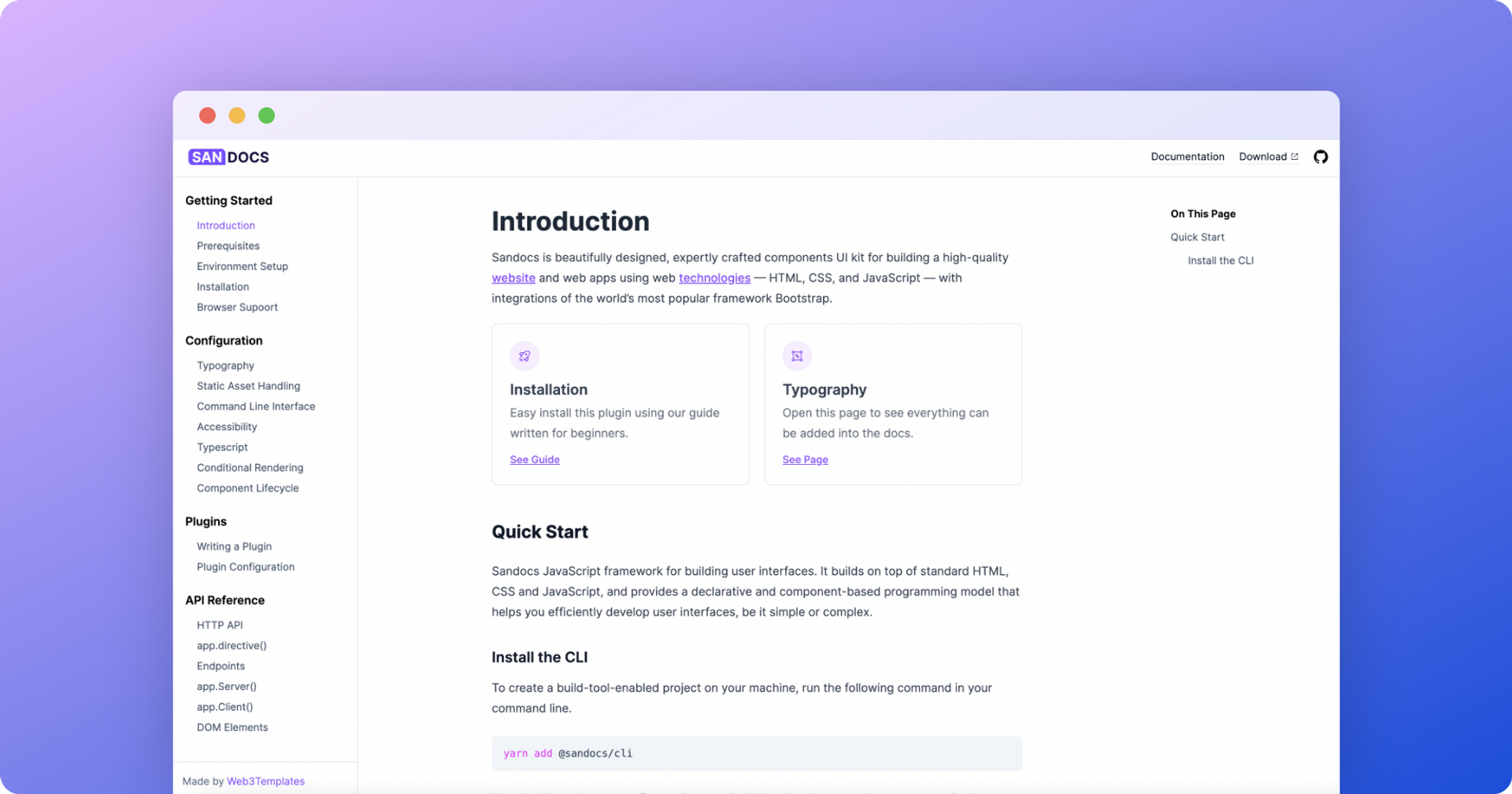 Sandocs Documentation Website Template Web3Templates Sandocs Documentation Website Template Web3Templates