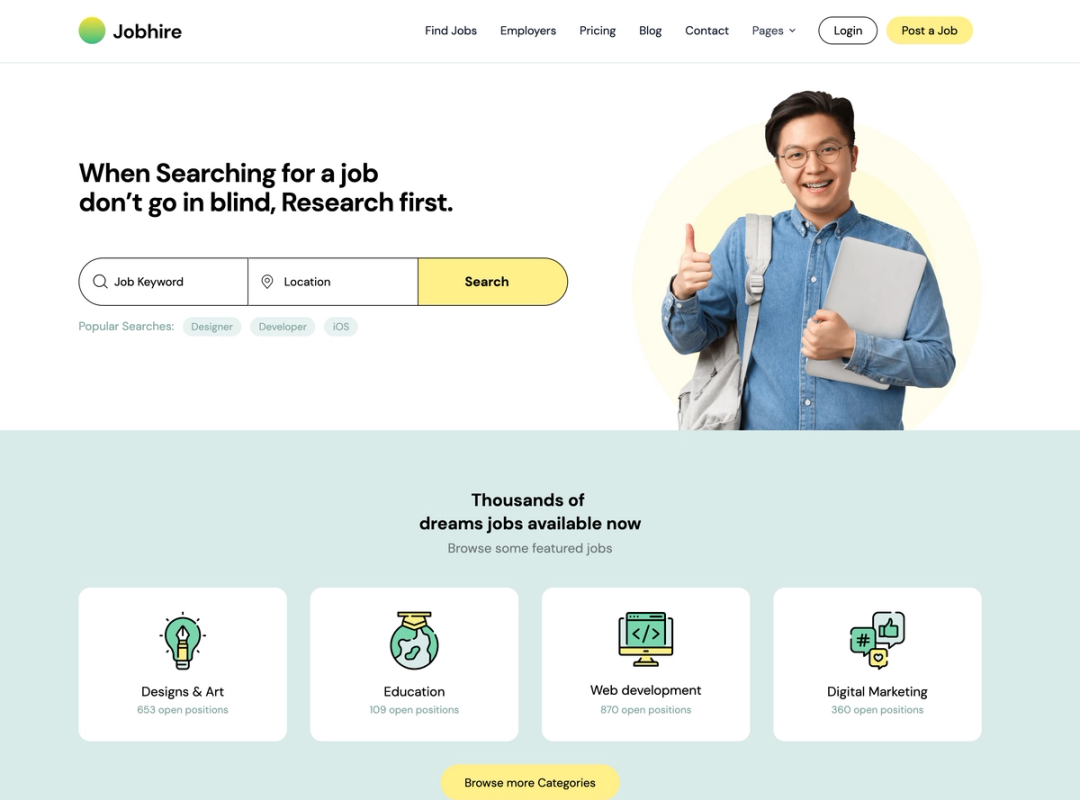 React.js Website Templates & Landing Pages — Web3Templates