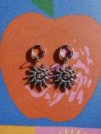 pendientes de acero inoxidable con dijes de acero