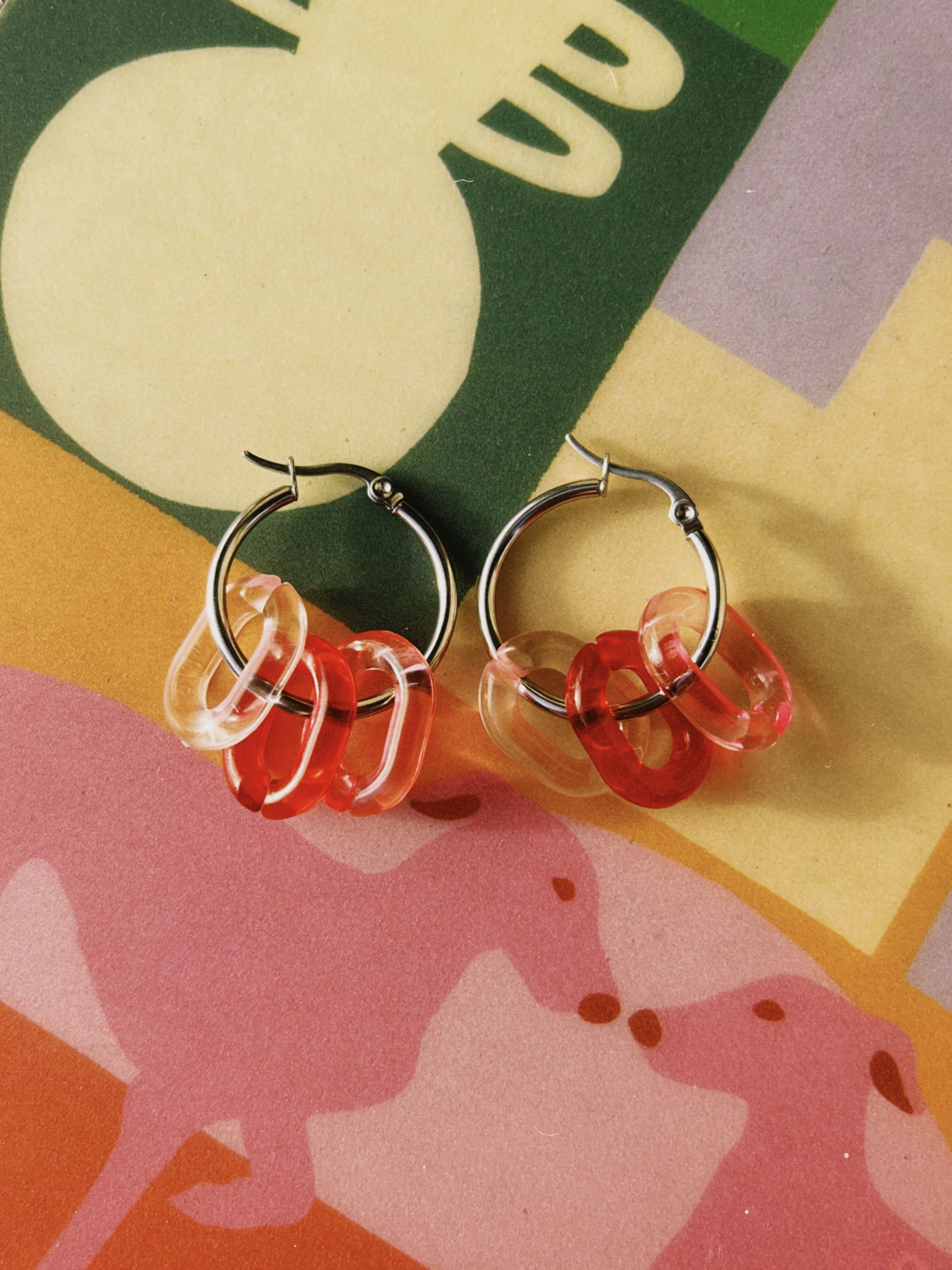 pendientes de acero inoxidable