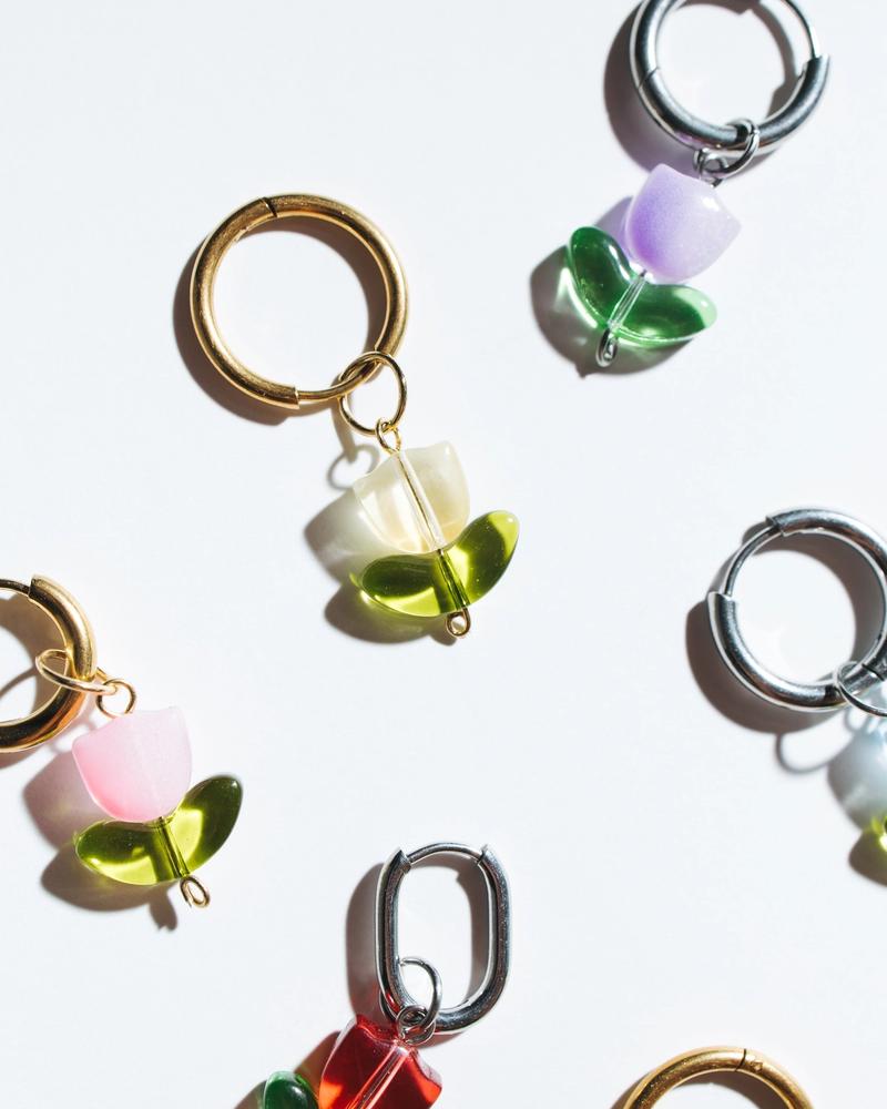 Pendientes de flores de WACHA