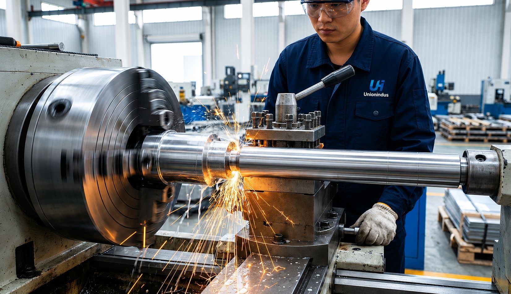 Unionindus factory workshop with CNC equipment manufacturing roll forming machines