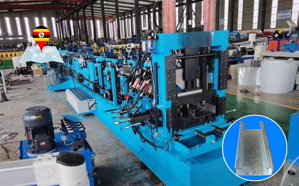 2 Customized C/Z Purlin Roll Forming Lines in Uganda