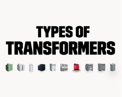 Types of Transformers banner displaying a variety of different transformers