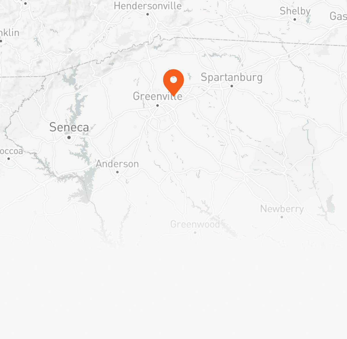 map of Greenville, South Carolina