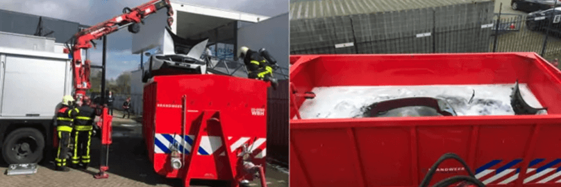 Fire hazard of Lithium-Ion batteries
