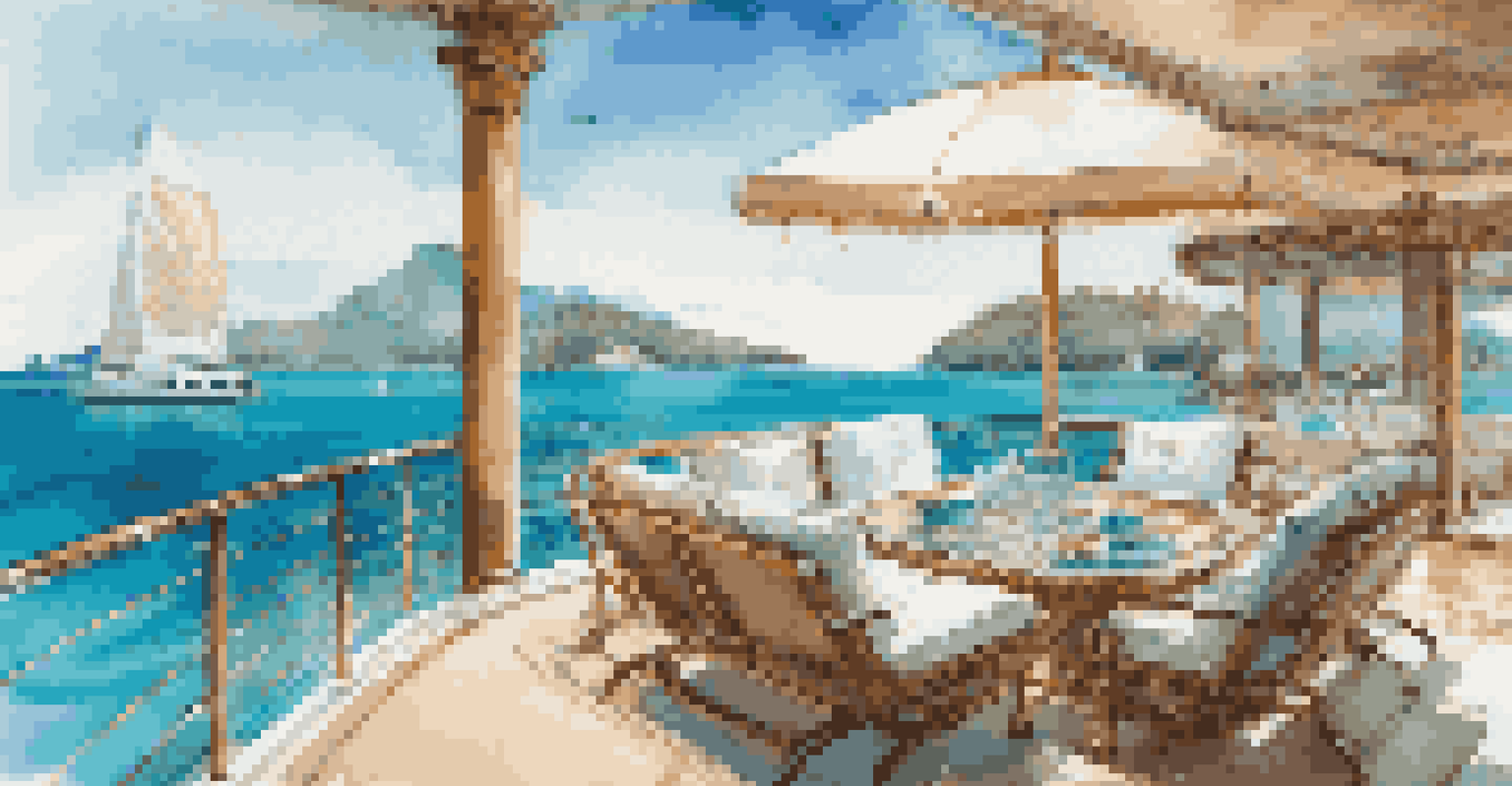 A luxurious private yacht anchored in clear turquoise waters with a beautiful tropical backdrop.