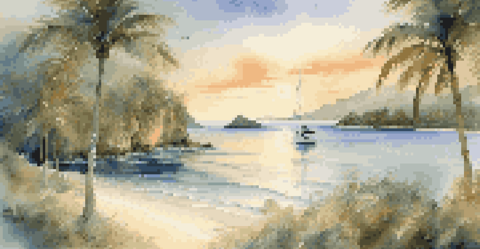 A private yacht anchored in clear waters with a couple enjoying champagne on the deck during sunset.