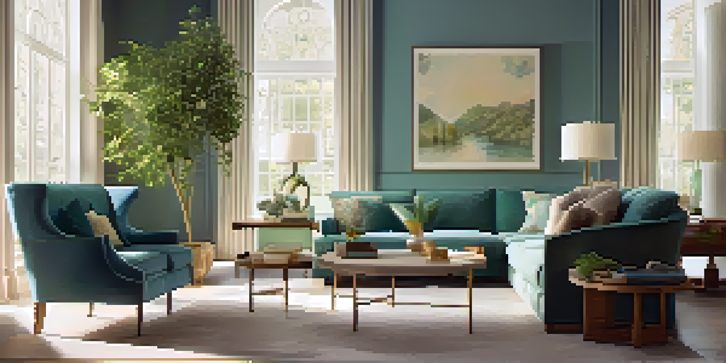 A family of four engaged in a warm discussion during a luxury coaching session in a beautifully designed room with soft natural light.