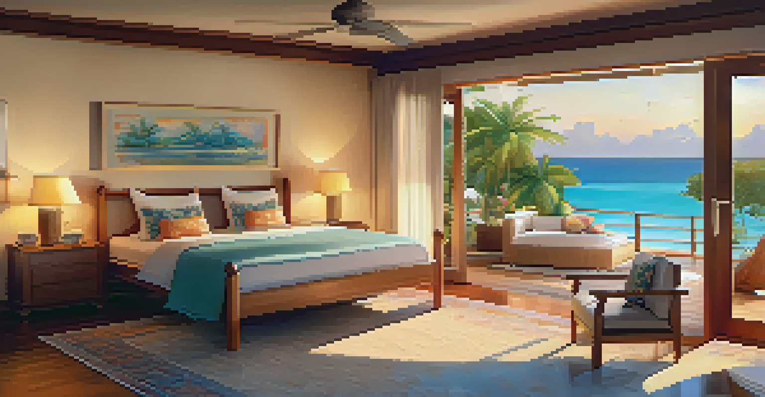 A spacious family-friendly villa with a garden and ocean view, perfect for relaxation and play.