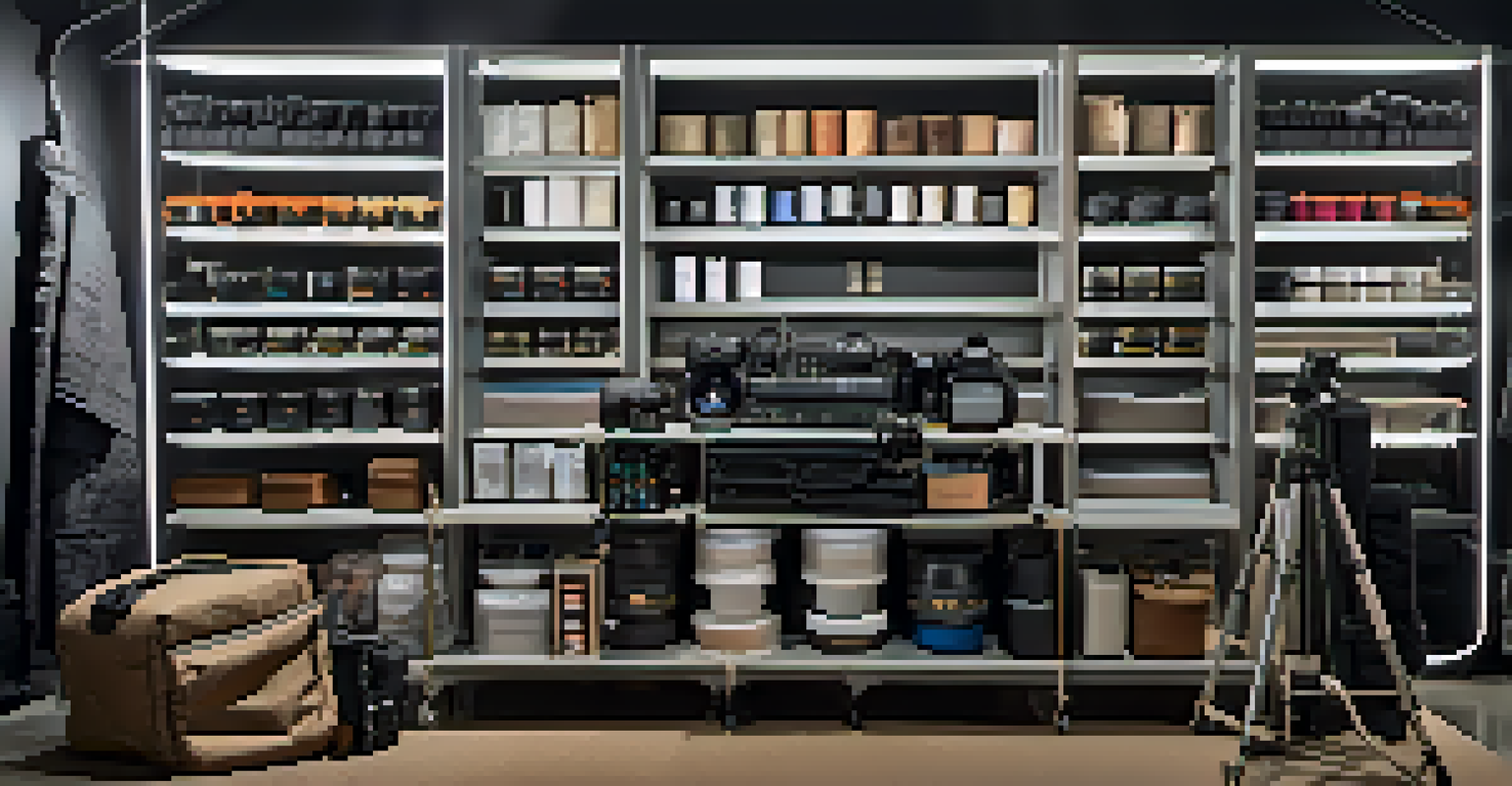 Luxury photography equipment neatly stored in a padded camera bag with silica gel packets.