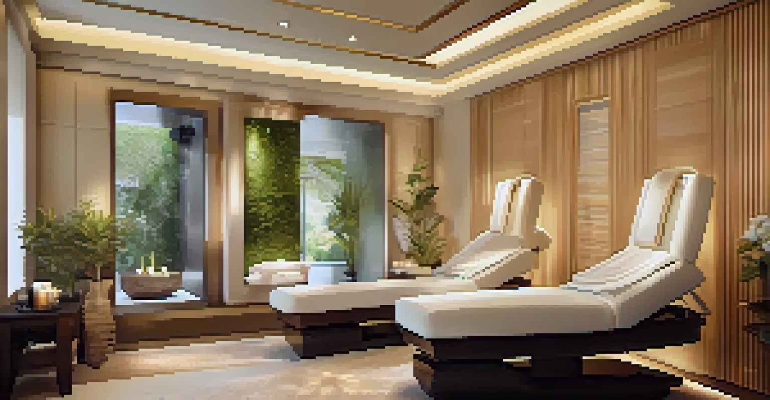 A client receiving a personalized facial treatment at a spa, with an esthetician applying a mask.