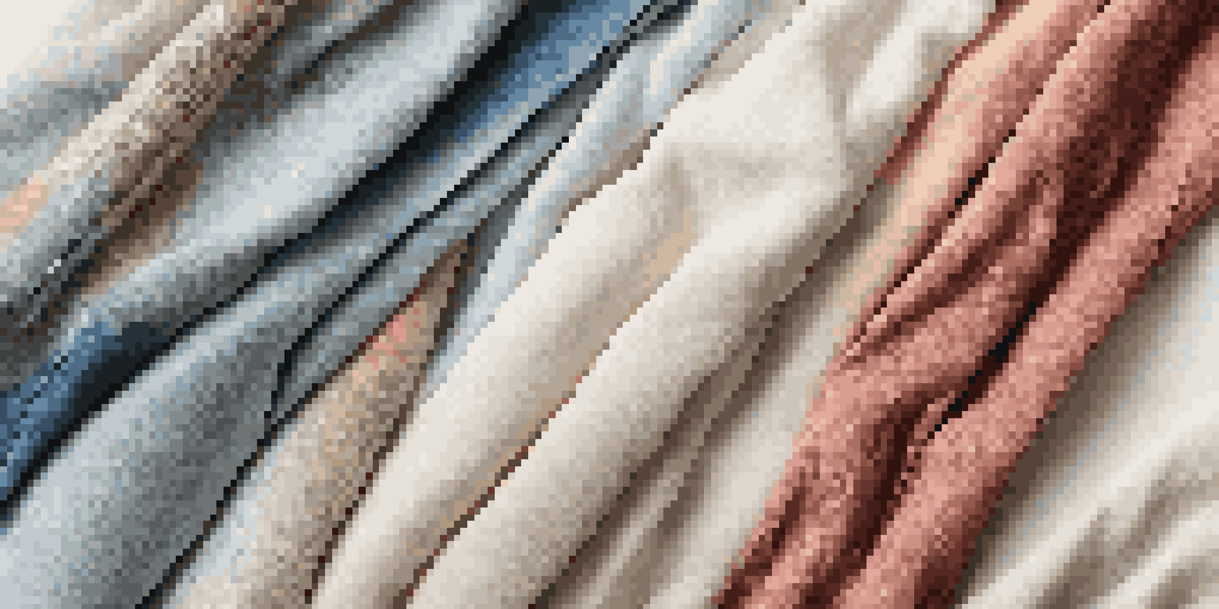 A close-up view of luxurious fabrics made from sustainable materials, featuring textures and intricate patterns.