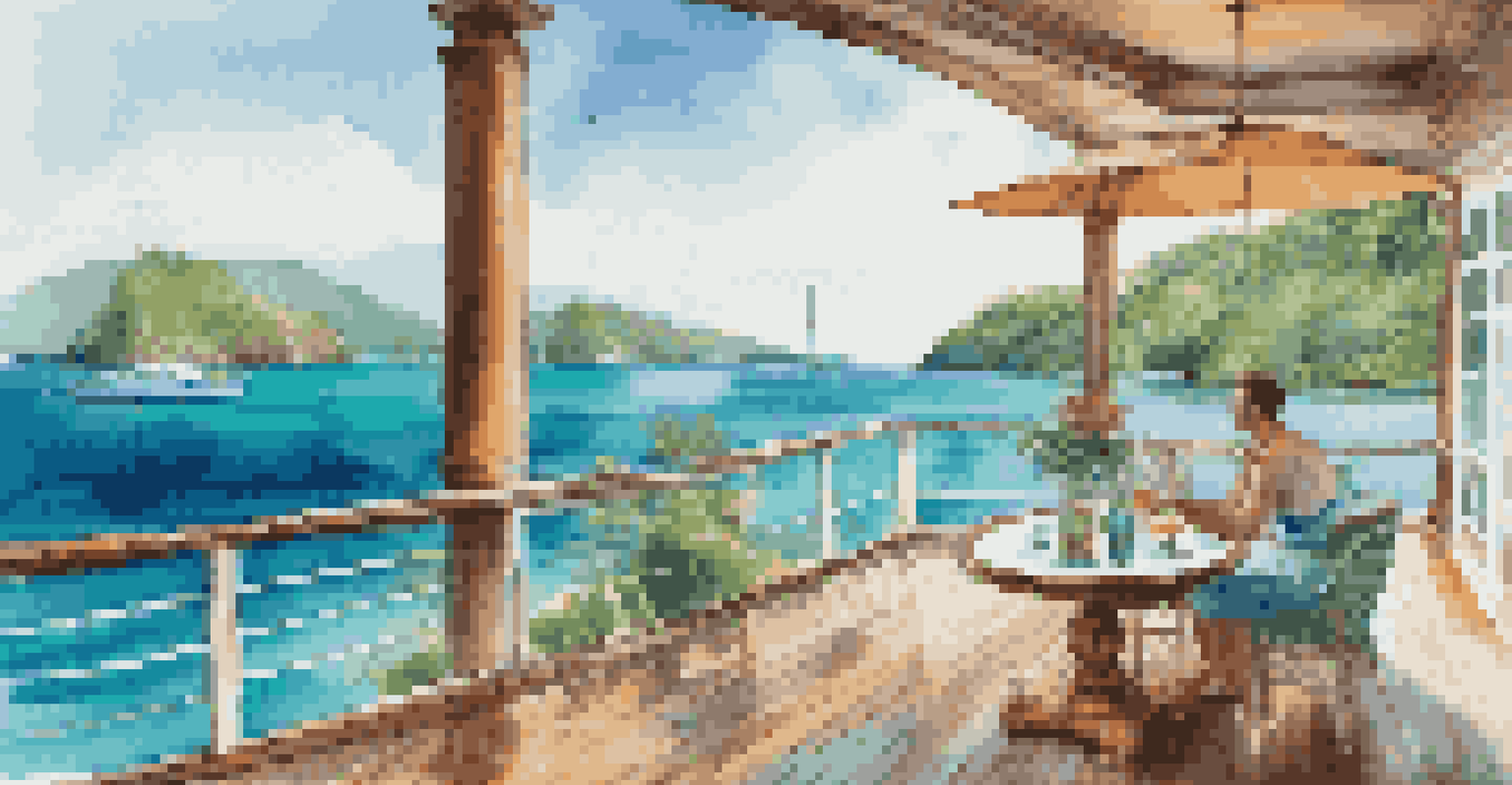 A couple on a private yacht enjoying cocktails while sailing in the turquoise waters of the Caribbean.
