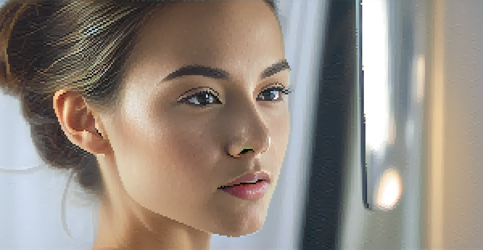 A close-up of a reflector in use, bouncing light onto a model's face in a portrait setup.