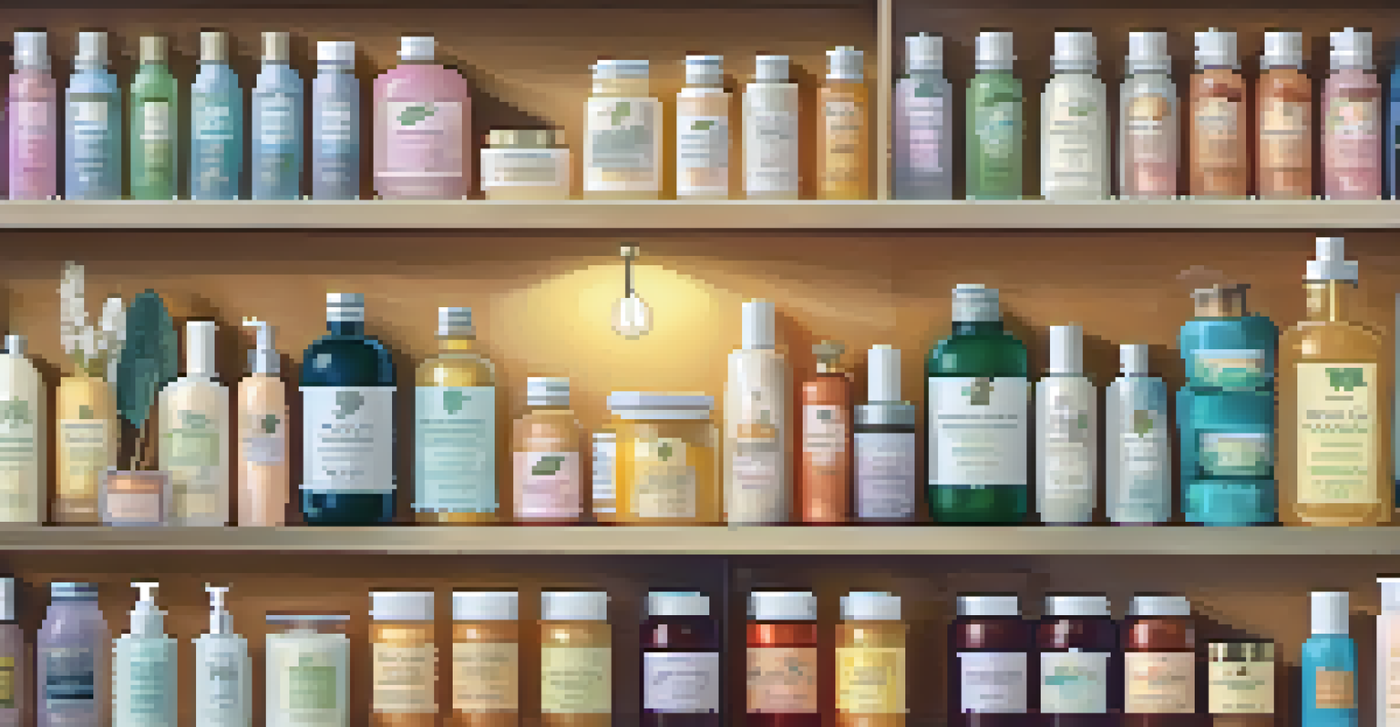 Close-up of hands selecting colorful bath products from an organized shelf, emphasizing the textures and natural ingredients.