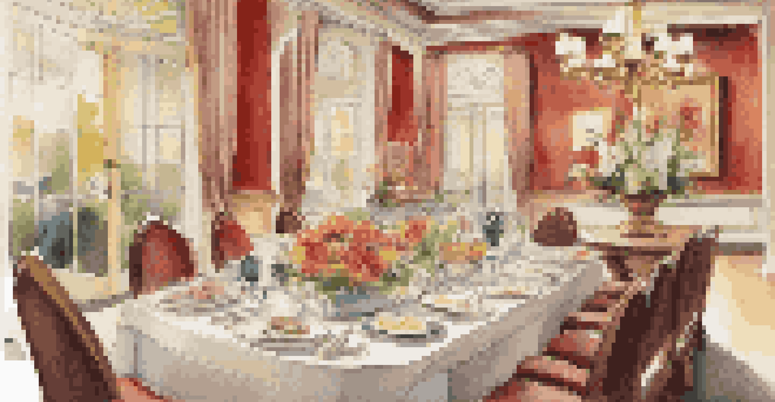 A luxurious dining setup for pets with gourmet meals in stylish bowls and a relaxed cat in the background.