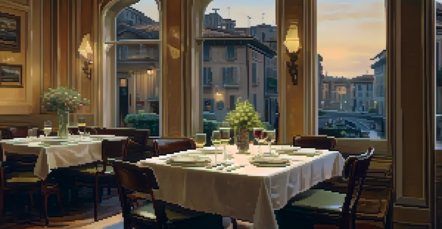 A cozy Roman restaurant table set with pasta dishes, warm lighting, and vintage decor.