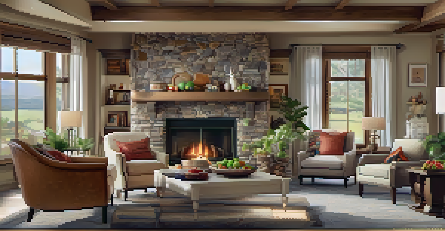 A family playing games together in a cozy luxury vacation rental living room.