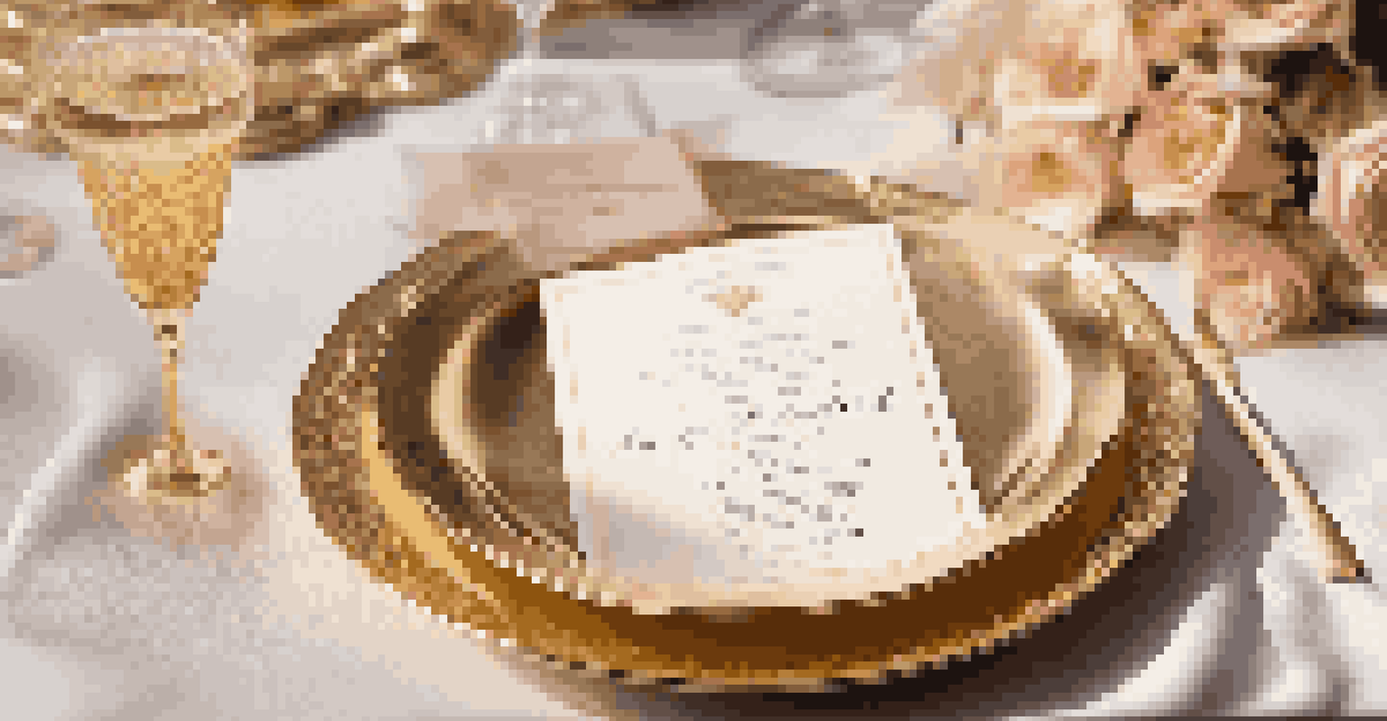 A luxurious invitation card for a charity event, with gold embossing and a glass of champagne.