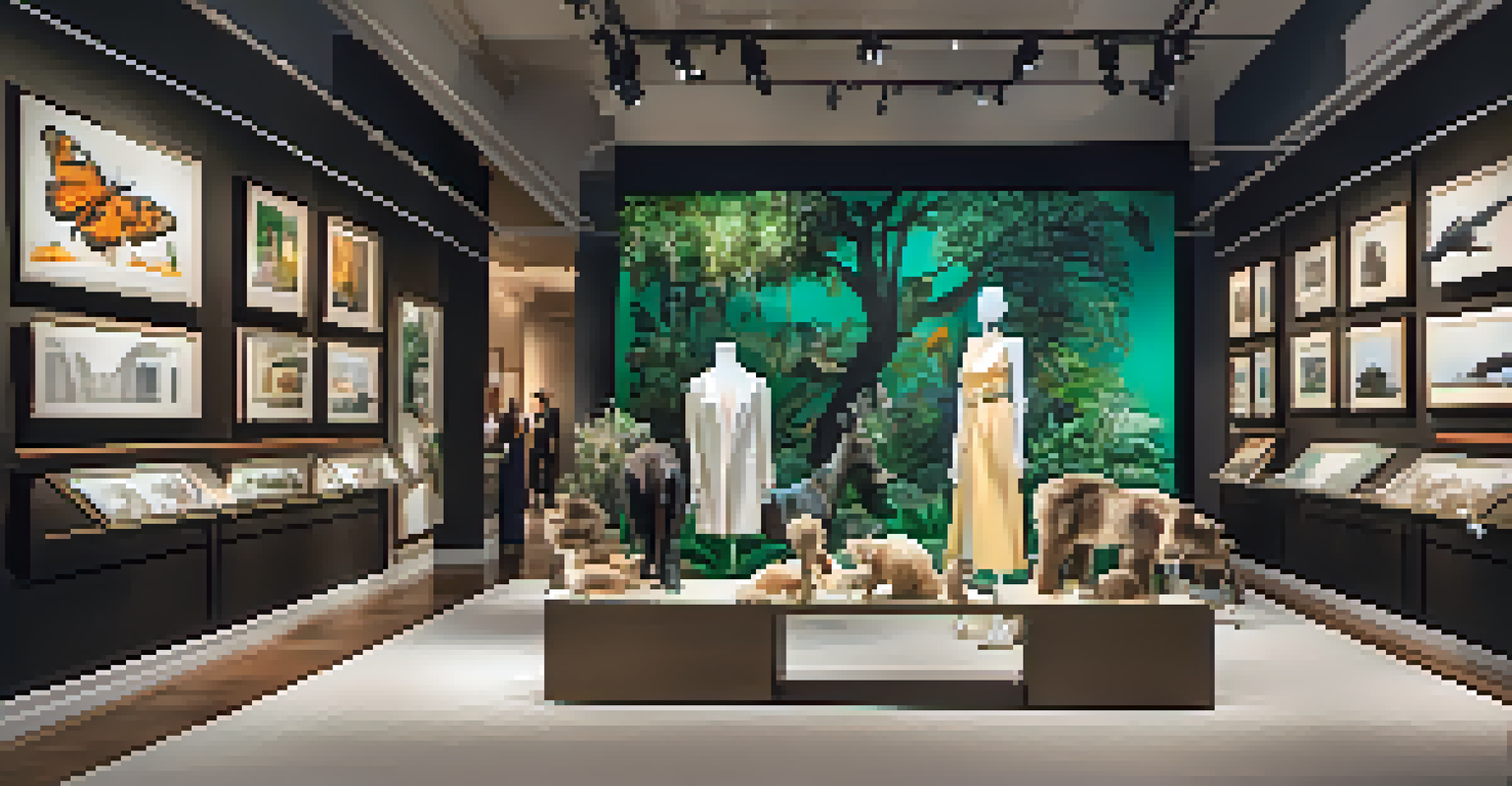 A pop-up fashion event featuring exclusive wildlife-themed collections and educational displays about conservation.