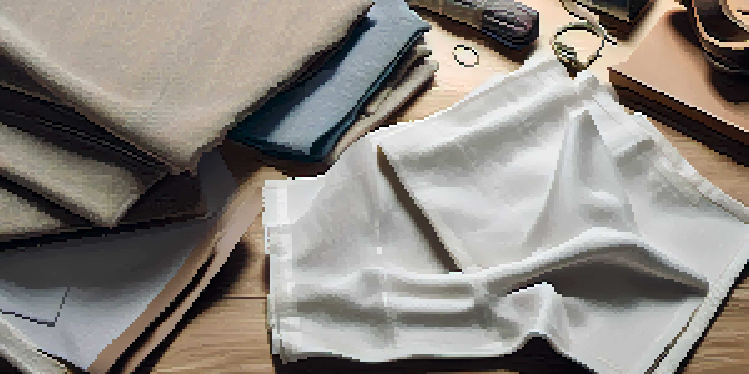 A detailed view of sustainable fashion materials including organic cotton, Tencel, and vegan leather on a wooden table.