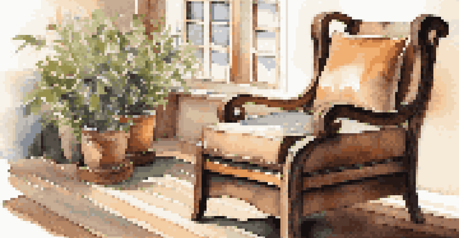 A handcrafted wooden chair made from reclaimed wood, showcasing unique grain patterns in a sunlit room.