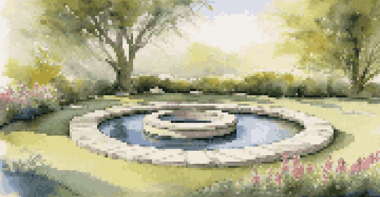 An outdoor meditation area with cushions and flowers, beside a stream in a luxury retreat.