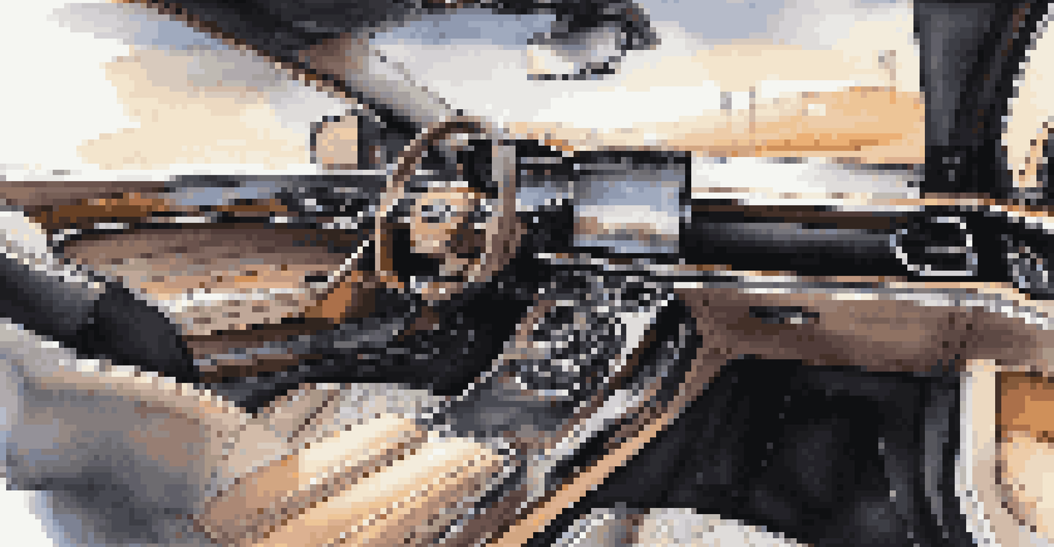 Close-up of a luxurious car interior featuring leather seats, a steering wheel, and a high-tech dashboard.