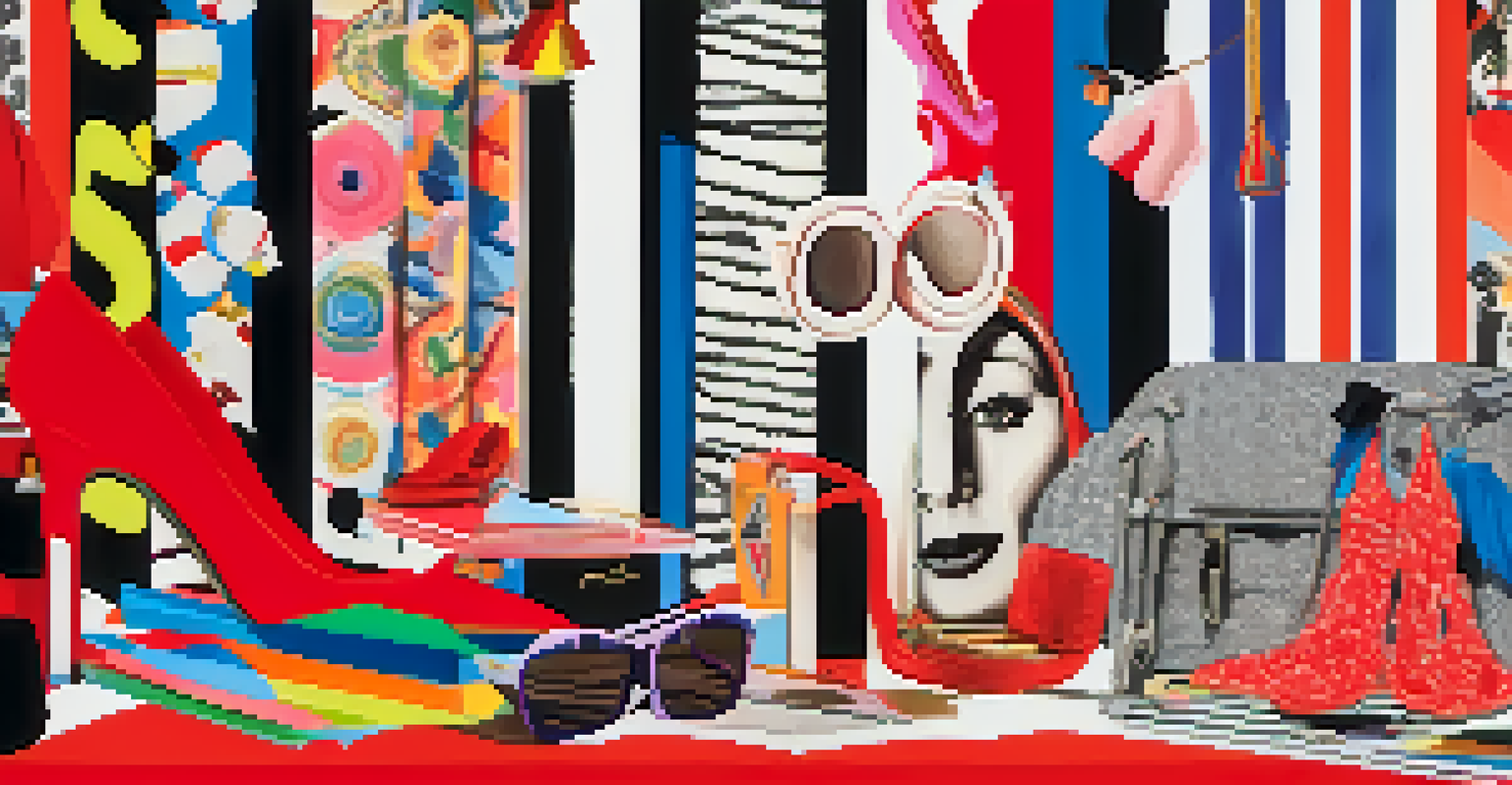 An artistic representation of Diana Vreeland's 'Why Don't You...' column with colorful sketches and whimsical fashion items.