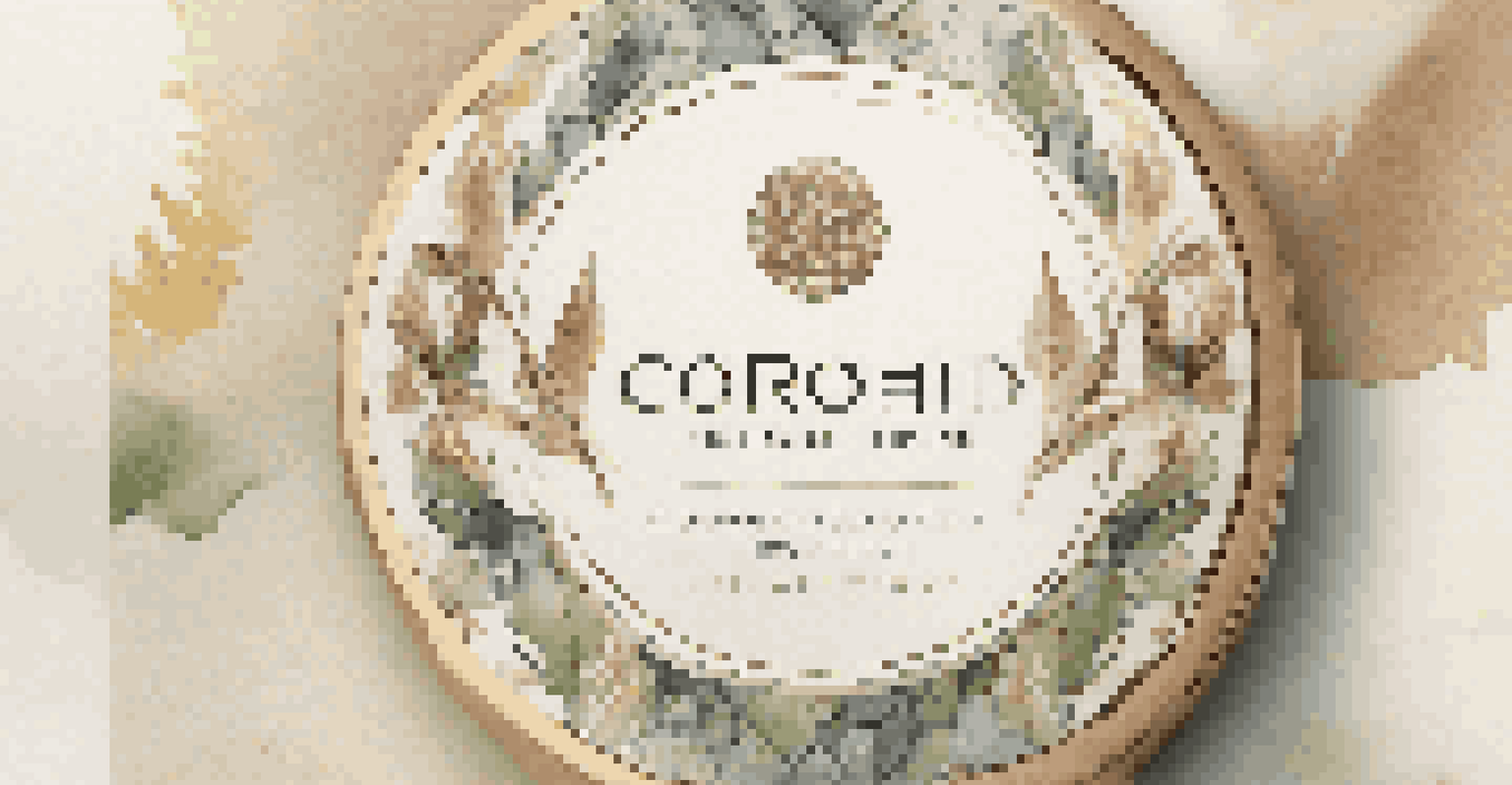 A close-up of a sustainable product label emphasizing eco-friendliness and ethical sourcing.