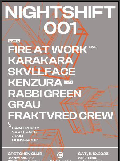 UMZUMZ NIGHTSHIFT 001 + 20 Years of VISION Recordings poster