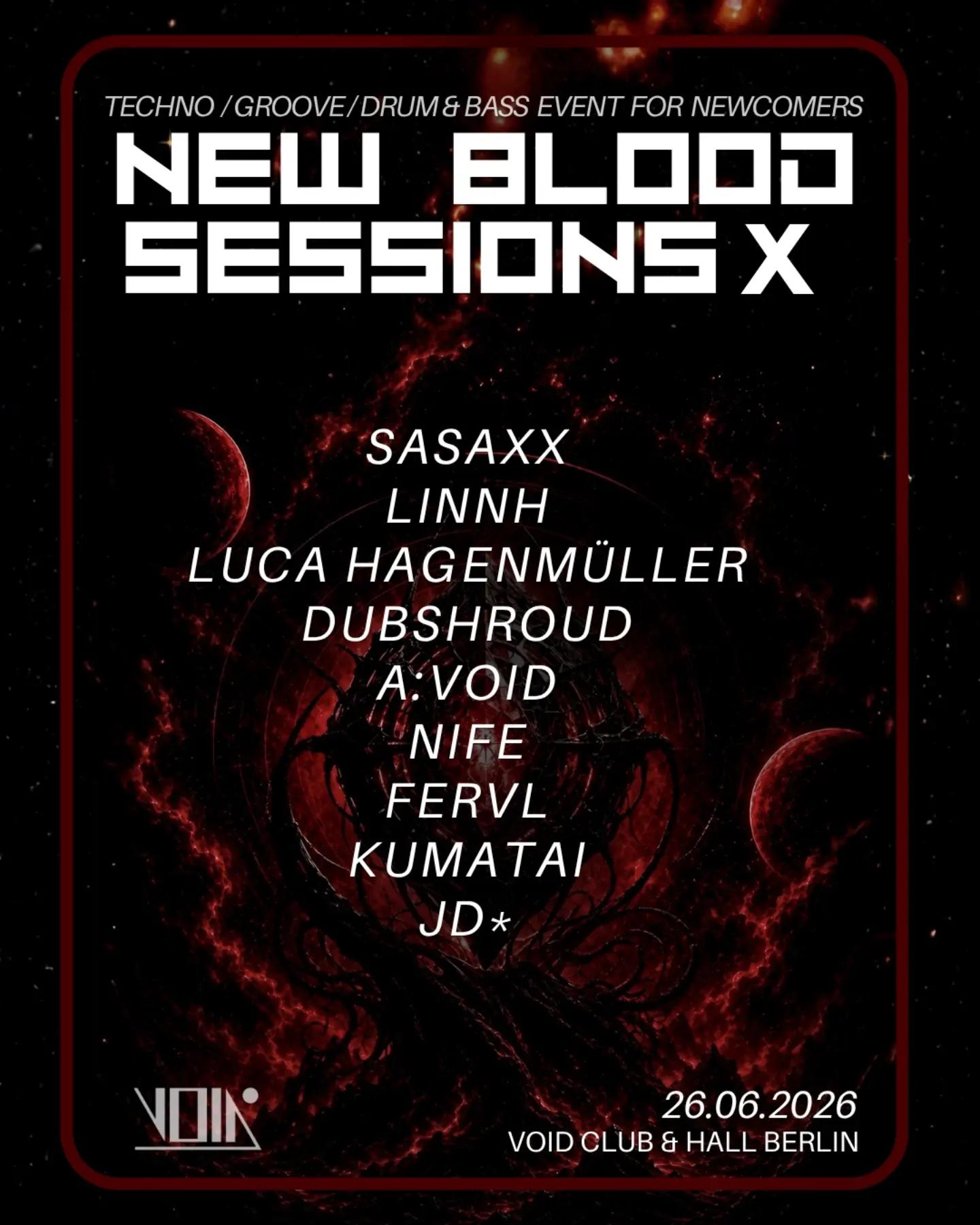 New Blood Sessions X poster