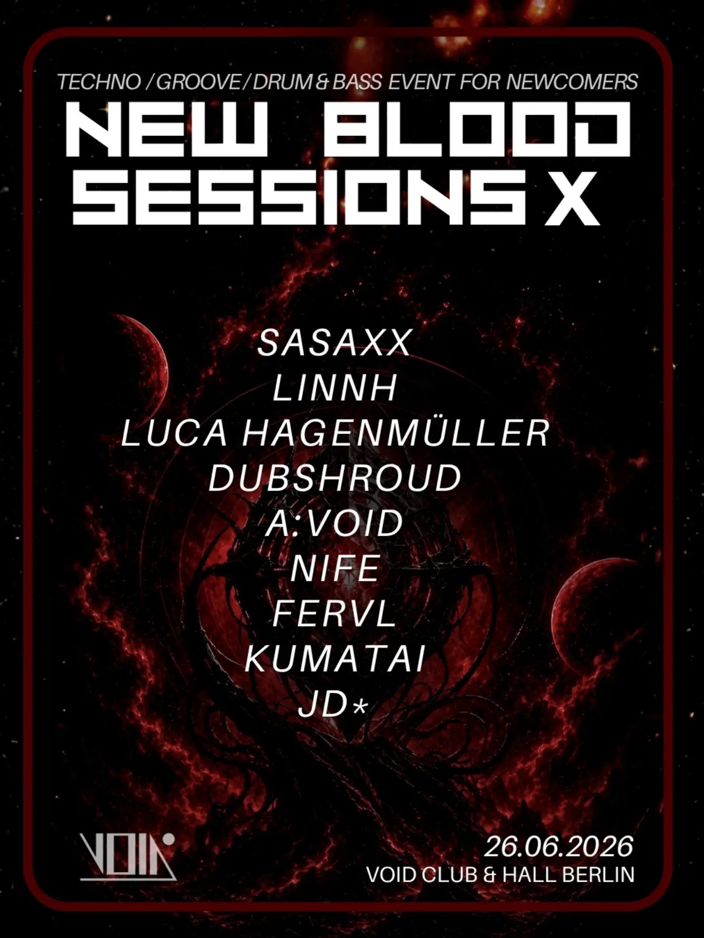 New Blood Sessions X poster
