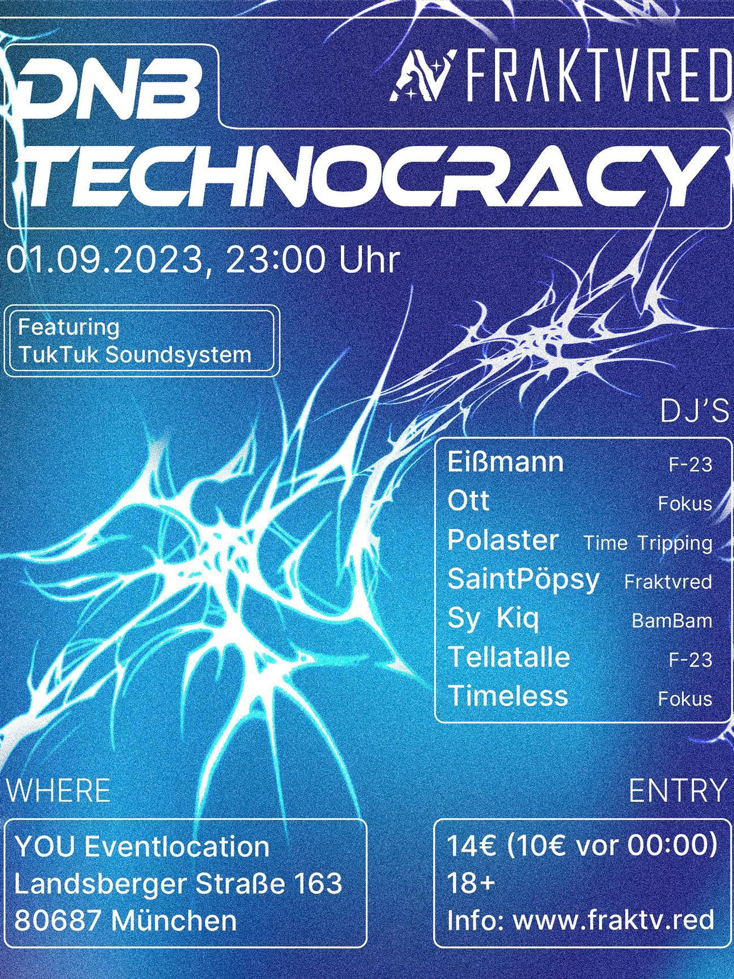 ☆ DNB-Technocracy by FRAKTVRED ☆ poster