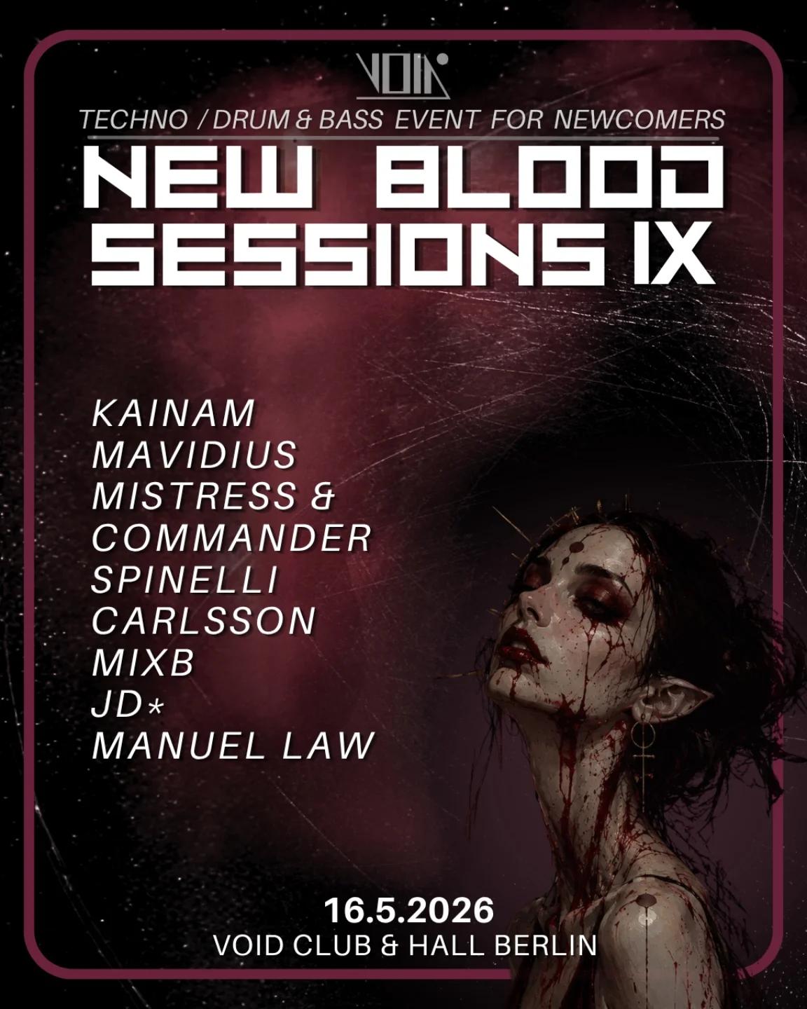 New Blood Sessions IX poster