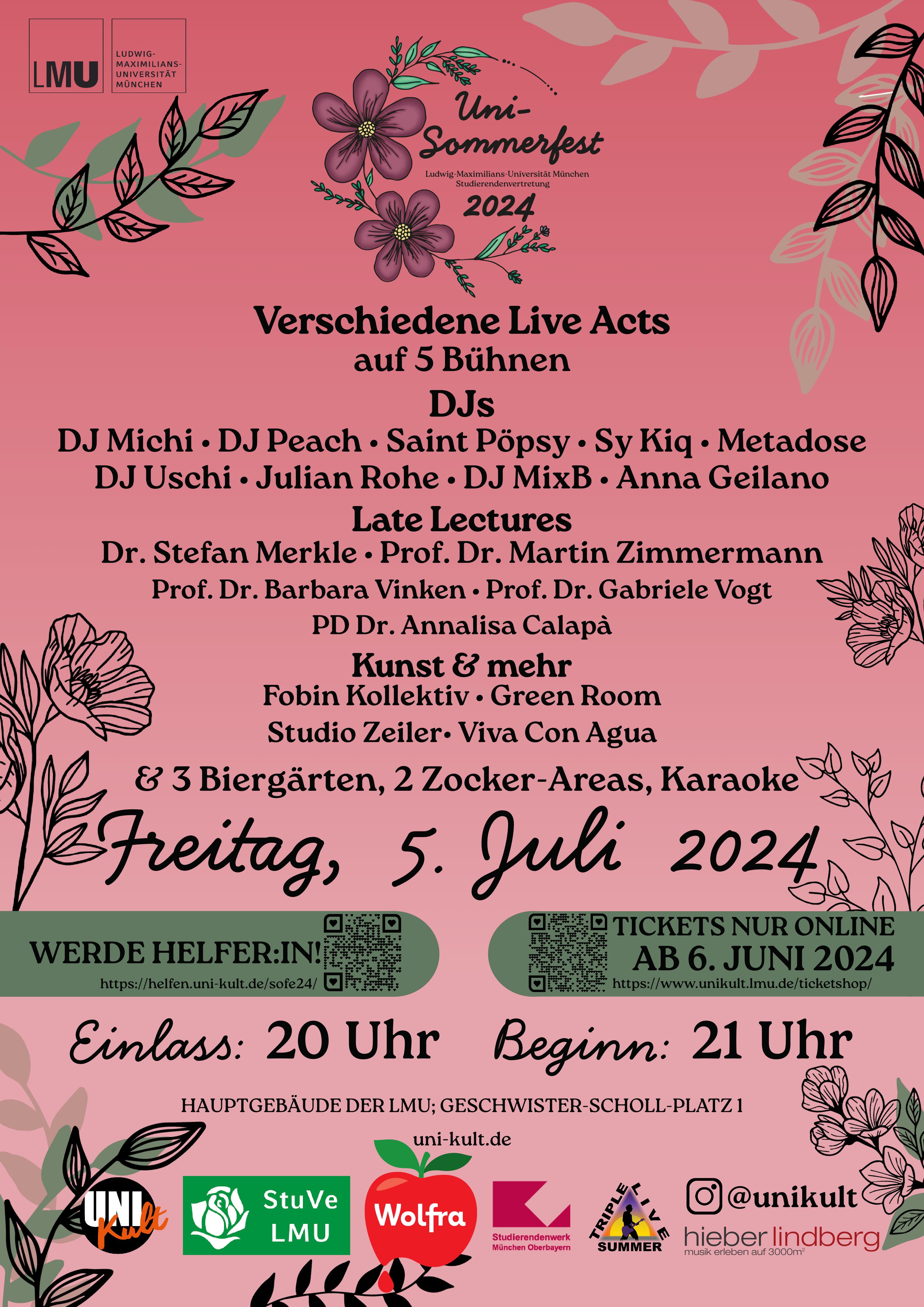 Uni-Sommerfest der LMU poster