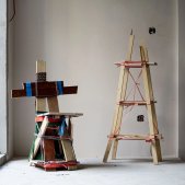 Shangai Trash Chair and Shelf