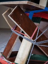 Shangai Trash Chair and Shelf