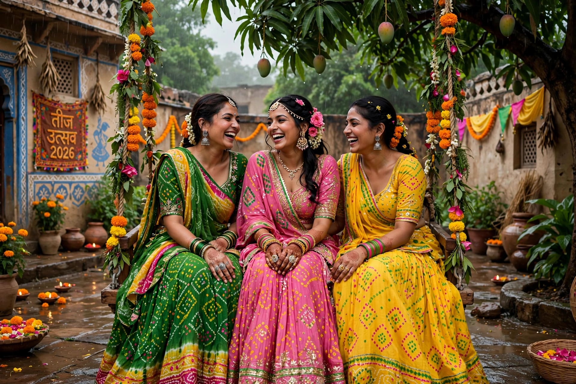 GROUP JHULA CELEBRATION (Friends Ke Saath Teej)