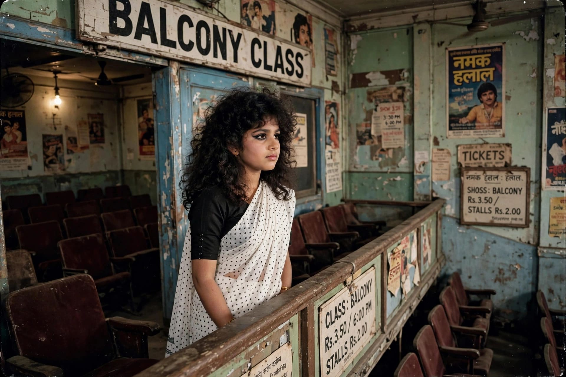 1980s Bollywood Heroine in Single Screen Cinema Hall (Most Viral for Girls)
