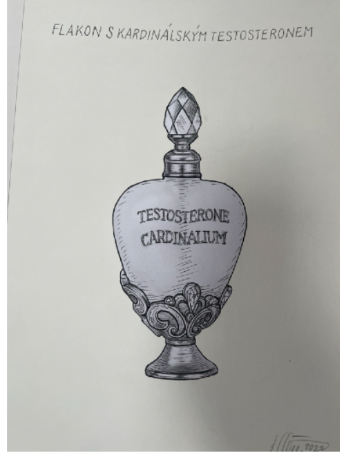 Flakon s kardinálským testosteronem