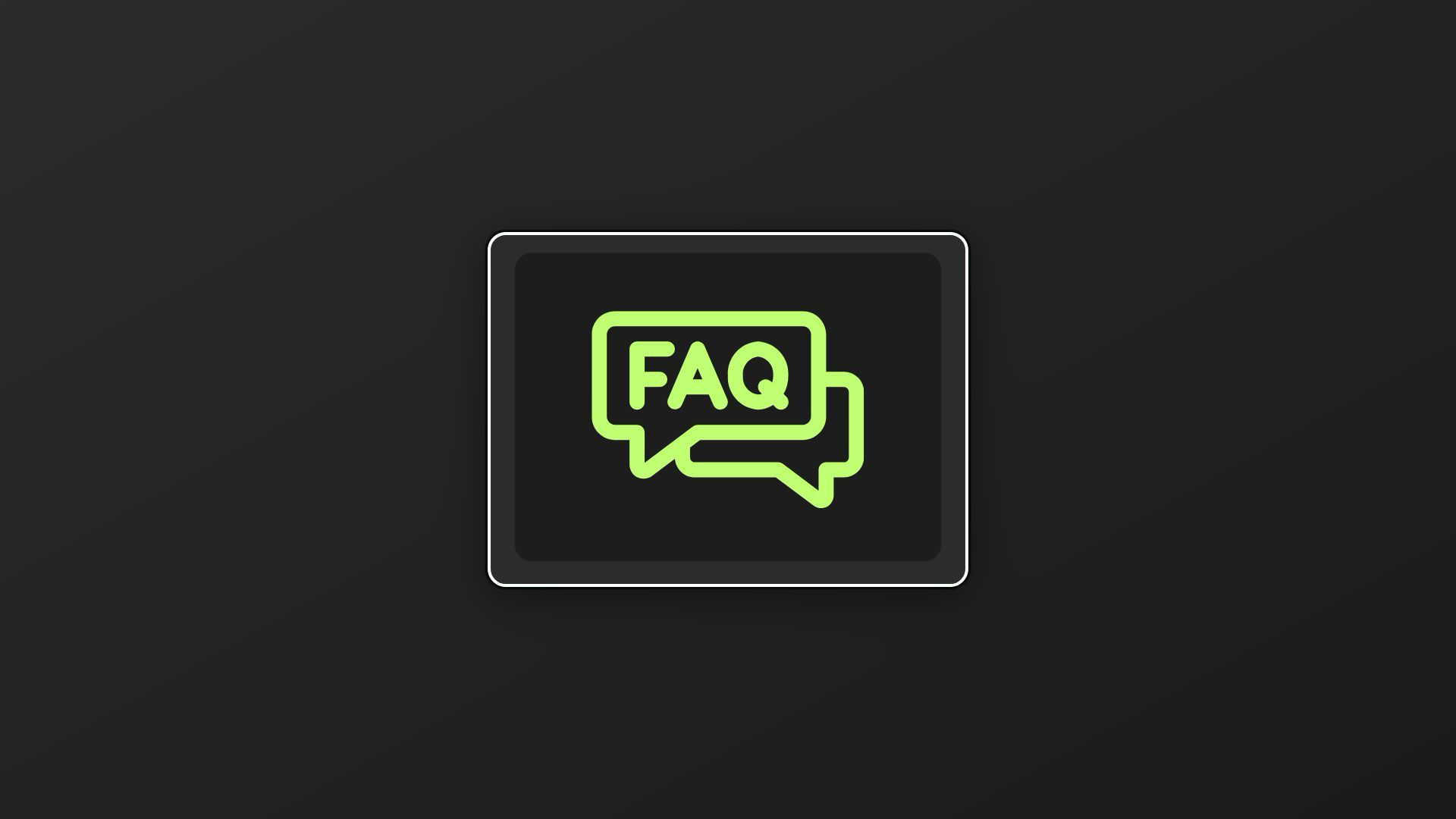 FAQ-icoon met twee tekstballonnen